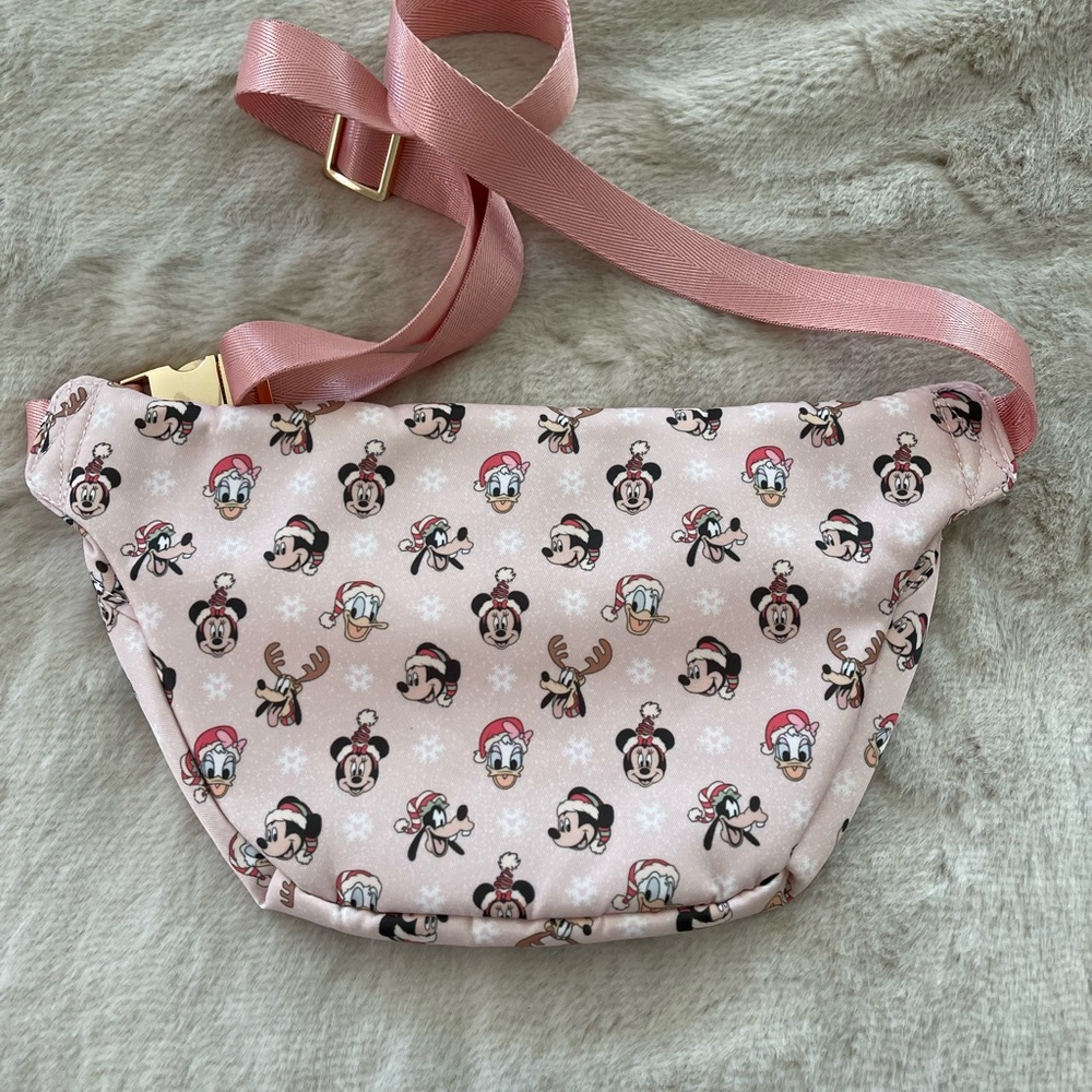 Source Unknown Pink Character Print Crossbody Bel… - image 2